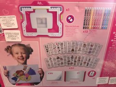 kids Maped Barbie Light Board Drawing Station Rare holiday birthday gift girls
