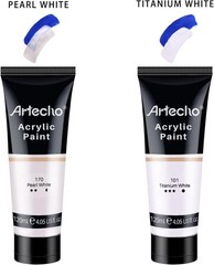 White Acrylic Paint, Titanium White Paint 120ml / 4.05oz Tubes, Art Craft Pai…