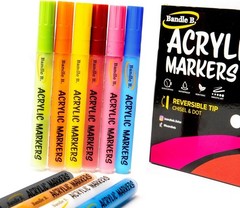 Vibrant Assorted Acrylic Paint Pens – 8 Quick-Drying & Waterproof Markers