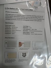 A3-D50 LED Light Pad – Brand New – Wireless, Rechargeable, A3 Size