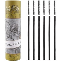 25 Willow Charcoal Sticks Natural Drawing Charcoal for Sketching 4-5mm
