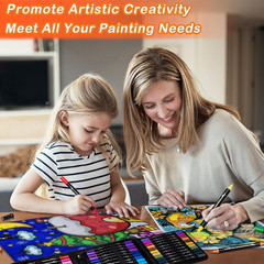 48 Colors Acrylic Paint Pens, Dual Tip Acrylic Paint Markers with Brush Tip and