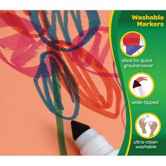 Crayola Washable Broad Line Markers 8ct – 6 pk Bundle (48 Markers) – Home School