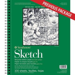 Strathmore 400 Series Recycled Sketch Pad, 1114 Wire Bound, 100 Sheets