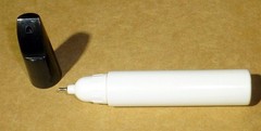 5 empty Combo auto paint scratch chip touchup brush and fine point pens