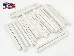 Slate Pencils White Color Natural Stone(Pack of 100 Pcs.)
