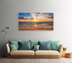 Muolunna BK1850 Wall Art Decor Large Canvas Print Picture Sunrise Ocean Beach…