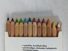 Eberhard Faber Colored Pencils Set of 12 Farbstifte Super Dicki 6 mm NEW NIP