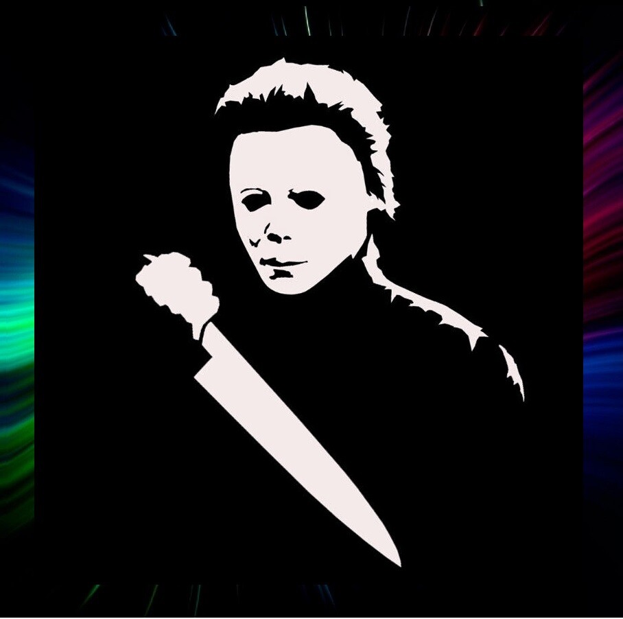 MICHAEL MYERS HALLOWEEN AIRBRUSH, PAINTING, ART, TEMPLATE STENCIL