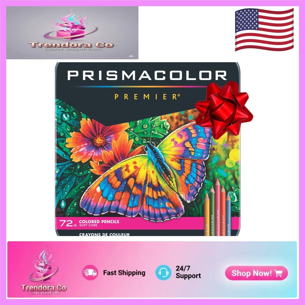 72-Count Colored Pencil Set with Tin – Perfect for Artistic Expression