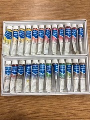 Reeves Fine Water Color Set Of 24 Colors 12ml Tubes used