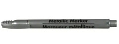 Silver Metallic Marker Gray Crafter Fine Tip Point DIY Card Cloth Wood 0.05 Grey
