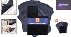 30 Pcs Graphite Transfer Paper for Tracing Excellence on Various Surfaces