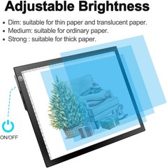 Rechargeable Acrylic Light Box with Adjustable Brightness – Perfect for Crafting