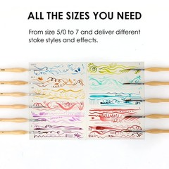 Grabie Paint Brush Set, 11 Pcs Miniature Brushes for Fine Detailing Art