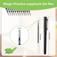 20 Pc Magic Pens for Grooved Handwriting Book, Disappearing Ink Pens for Reusabl