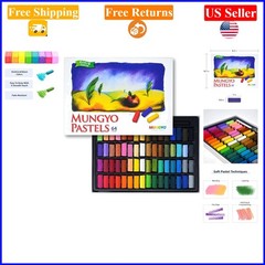 64-Color Soft Pastel Set with Square Shape & Vibrant Palette