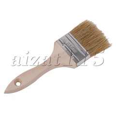 White Bristle Wood Handle Universal Paint Brush 2.5 inch for Painting Oily Wood