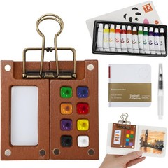 Mini Watercolor Travel Set – New Paint Palette Travel Kit, Upgrade 2026 Porta…