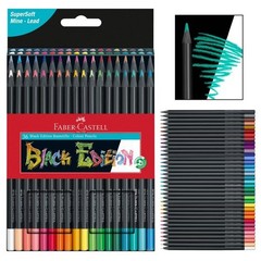 Color Pencils Black Edition 36ct Box:Art Stationery, 2.8mm Point, Wood Material