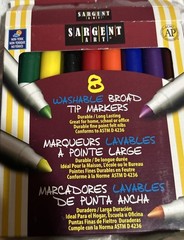 Sargent Art Washable Markers -Broad Tip – 8 count