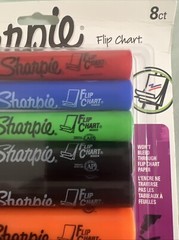 SHARPIE Flip Chart Markers, Bullet Tip, Assorted Colors, 8 Pack, Low-Odor,…