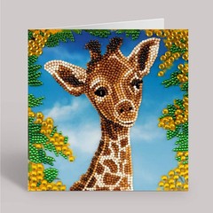 CraftBuddyUS CCK-A119: “Baby Giraffe” Crystal Art Card 18 x18cm