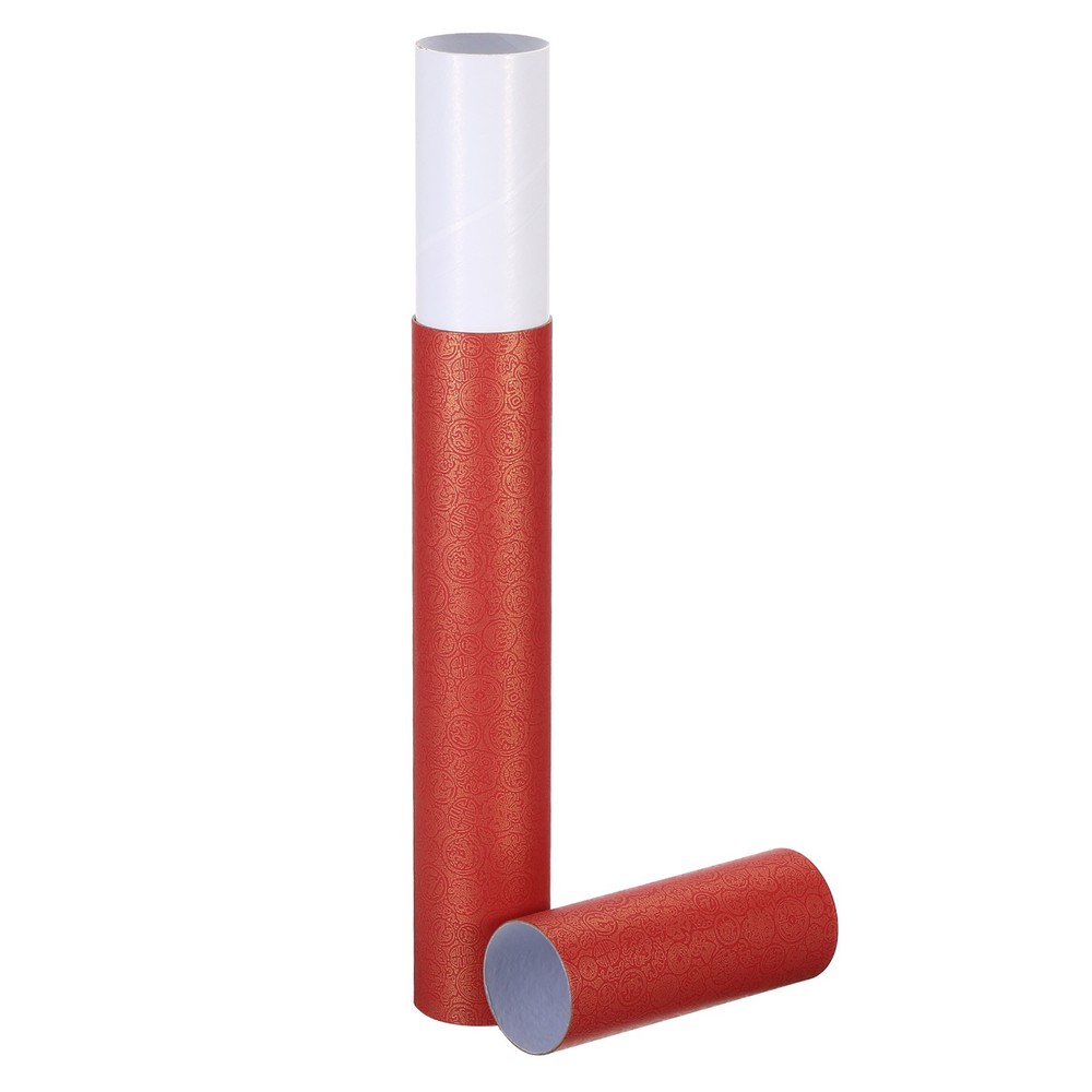2″x17″ Poster Tube, Photo Storage Tube Painting Tubes Mailing Tubes, Red