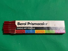 vintage eagle berol prismacolor art pencils box of 12 924 Crimson Red