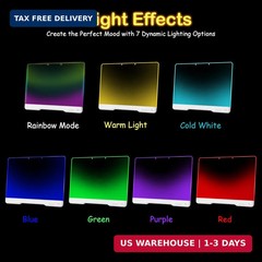 LED Drawing Board for Kids, 17″ Rechargeable Doodle Glow LED Note Board with Col