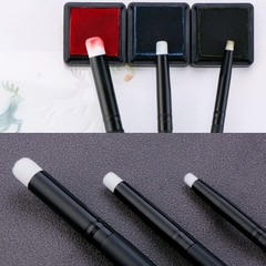 UNIMEIX Mini Blending Brushes for Card 0.32 inch, 0.24 0.16 Black