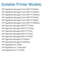 3PC Maintenance Tank Chip For HP PageWide Managed MFP 750dw 755dn 774dn 779dn
