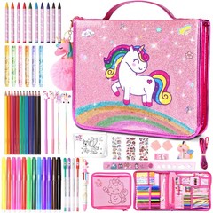 Duoroubao 70Pcs Fruit Scented Markers Set – Art Supplies Unicorn Pencil Case