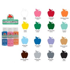 Multi-Surface Paint Set (2-Ounce), Colors, 32 Fl Oz, 16 Piece