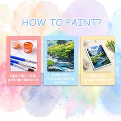 HITO Mountain Paint by Number for Adults-Landscape 16×20 inch, Landscape