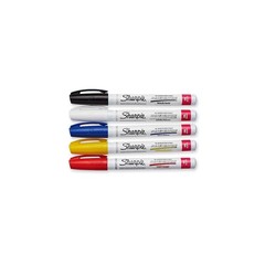 Oil-Based Paint Markers, Fine Point, Assorted Colors, 5 Count – Great for Roc…