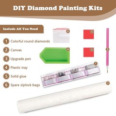 Moon Woman Diamond Art Kits for Adults, 5D Diamond Painting Kits for Adults, DIY