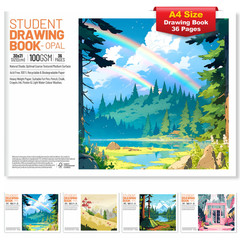 Children’s A4 Drawing Sketch Pad 36 Pages Kids Paper Arts & Crafts Book
