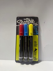 Sharpie Wet Erase Chalk Marker 3/Pkg-Primary – Blue, Red & Yellow