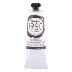 Gamblin Burnt Umber Oil Paint 37ml 1980 Oil Color