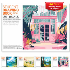Children’s A4 Drawing Sketch Pad 36 Pages Kids Paper Arts & Crafts Book