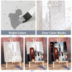 London City Paint By Numbers Kit For Adults DIY Wall Art Decoration Home Art Art