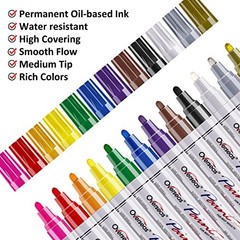 Paint Pens Paint Markers on Almost Anything Never Fade 1 Count (Pack of 12)