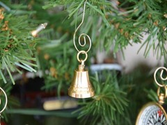 [Pack Of 2] Brass Bell Christmas Tree Ornament