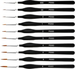 Professional Tiny Paint Brush Set: 10 Quality Brushes for Ultimate Art Precision