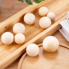 Natural Round Wooden Craft Wood Balls Beads With No Hole 6mm -100mm Diameter DIY