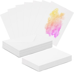 50 Sheets Watercolor Paper with Envelopes, 140Lb/300 GSM Postcards Cold Press Pa