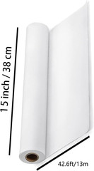 White Art Craft Paper Roll for Drawing Easel Doodles 15″×511″ White Wrapping Pap