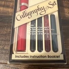Vintage Sheaffer Calligraphy Set 3 Nibs Writing Fountain Pen Ink New In Package