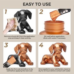 Metallic Copper Acrylic Paint, 8.45oz/250ml Large Copper Leaf Paint | Non Tox…